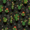 Christmas cacti. New Year seamless pattern. eps 10