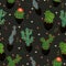 Christmas cacti. New Year seamless pattern. eps 10