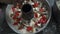 Christmas cake being made at Indian home