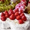 Christmas cake, gifts and ornaments