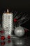 Christmas Candle Metallic Silver