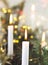 Christmas candles in atmospheric light