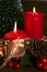 Christmas candles background