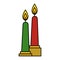 Christmas candles decorative icon