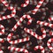 Christmas candy seamless pattern. 3D background Striped candy.