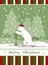 Christmas card with Christmas bear skier