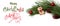 Christmas card. Merry Christmas and happy New year 2021. Text with Christmas evergreen branches, Christmas toys and gifts on a