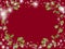 Christmas card red background snowflakes pattern repetition New year stars