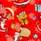 Christmas Cartoon Seamless Pattern