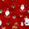 Christmas cartoon seamless pattern