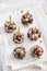 Christmas cheese ball appetizers with cranberries