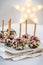 Christmas cheese ball appetizers with cranberries