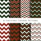 Christmas chevron pattern collection