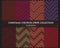 Christmas Chevron Stripe seamless pattern Collection