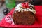 Christmas chocolate cake.