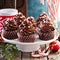 Christmas chocolate peppermint cupcakes