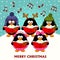 Christmas choir penguins