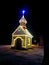Christmas church, luminous, nostalgia, original decoration,