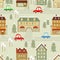 Christmas city pattern