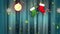 Christmas Cloth Ornaments 4 Loopable Background