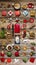 Christmas collection, gifts and decorative ornaments. photograph