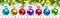 Christmas Colored Balls and Light Effect Isolated. Vector