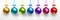 Christmas Colored Balls. Vector