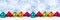 Christmas colorful balls winter snow banner decoration copyspace copy space