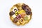 Christmas confectionery on plate