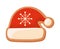 christmas cookie santa hat
