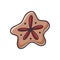 Christmas cookie star cartoon clipart