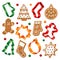 Christmas cookies and cookie cutters