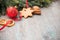 Christmas cookies with festive decoration