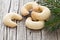 Christmas cookies, vanilla crescents