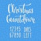 Christmas Countdown lettering typography set