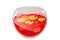 Christmas cranberry and orange punch in a bowl.New Year\\\'s, winter drink with cranberries, orange.