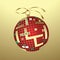 Christmas crossword bauble