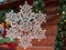 Christmas crystal snowflake: xmas market decoration
