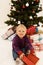 Christmas - Cute child opening Gifts