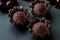 Christmas dark chocolate muffins