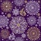 Christmas dark violet seamless pattern