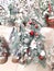 Christmas decor, gift. Holiday elements background inside. Photo modern