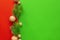 Christmas decoration background with complementary colors