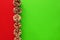 Christmas decoration background with complementary colors