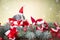 Christmas decoration, Christmas Rabbit and gifts, Santa`s sleigh