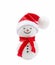 Christmas decoration - Cute Snowman with red scarf and red hat