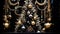 Christmas decoration details on English styled luxury high street city store door or shopping window display, holiday sale and