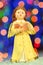 Christmas decoration, figure of little angel singing carols