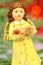 Christmas decoration, figure of little angel singing carols