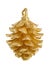 Christmas decoration - gold pinecone